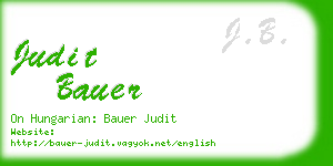 judit bauer business card